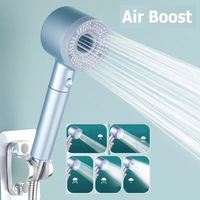 New Booster Shower Head 5 Modes Adjustable High Pressure Water Saving Massage Portable Filter Shower Faucet Bathroom Accessories