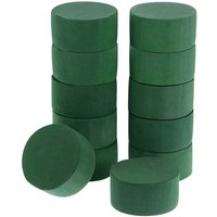 10Pcs Wedding Aisle DIY Craft Floral Arrangement Water-Absorbing Home Garden Green Flower Foam Fresh-Keeping Round Brick