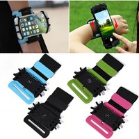 Wristband Phone Holder for iPhone 15 16 17 Running 4"-6.5" Inch Sports Armband for Samsung Xiaomi OPPO Cycling Gym Arm Band Bag