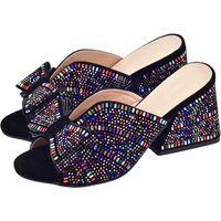 Women's Pumps Luxury Brand High Heel Pumps 2025 Elegant with Rhinestone Large Size Women Shoes Party Women Sandals Platform Heel