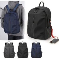 High Quality Nylon Versatile Backpack Grey Black Blue Washable Computer Bag Large Capacity School Student Backpack Men Women