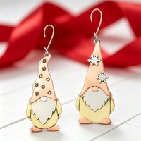 Vintage Delicate Handmade Christmas Santa Claus Design Hook Earings for Women Fashion Creative Festival Jewelry Accessories Gift