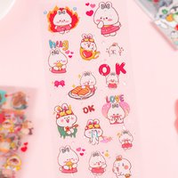 Pet Planet Series Waterproof PVC Children's Creative Sticker Cartoon Cute Sticker Princess Handbook Material Sticker Pack