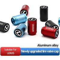 4Pcs Car Logo Wheel Tire Valve Caps Covers Auto Accessories For Lexus GS350 RX350 Ct200h NX300h ES300h IS350 LX600h SC430 LS430
