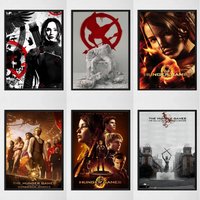 1PC Movie The H-Hunger Games posters Self-adhesive Paper Print Home Living Room Bedroom Entrance Bar Cafe Art
