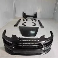 Resin Body Kit Front Rear Bumper Assembly For Porsche Cayenne 958.1 Modified Side Skirt Eyebrow Fender Carbon Fiber Engine Hood