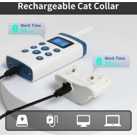 Katzen-Trainingshalsband mit Automatischer Anti-Miau-Funktion, Katzen-Schockhalsband mit Fernbedienung, Piepton, Vibration, Sicherheitsschock 4 Modi für Unverhöhltiges Verhalten