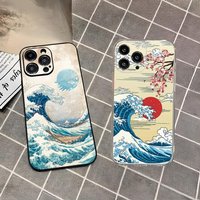The Big Wave of kanagawa Phone Case for iphone 17 16 15 14 13 Pro Max Mini 11 12 Xr X Xs 7 8 Plus Cover