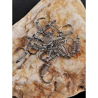 Ackibbik 40pcs/set Carp Fish Hooks with Spring Cage Carp Fishing Hook Freshwater Barbed Single Explosion Spring Fishooks