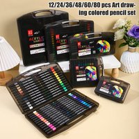 12/24/36/48/60/80PCS Colors Soft Headed Different Color Acrylic Marker Pen Color Art Graffiti Pen Waterproof Opaque