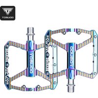 AliExpress TOSUOD Bicycle Pedals 3 Bearings Anti-slip Waterproof Bike Pedals for MTB Road Bike Personality Cycling Accessories