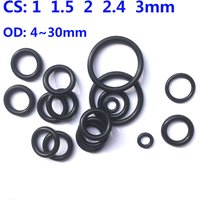 Rubber O Ring NBR O-Ring Seal Gasket Thickness1 1.5 2 3.1 Nitrile Rubber Bands High Pressure Oil Resistance Washer Sealing ORing