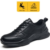 Chef's work shoes, anti slip and oil resistant casual shoes, anti slip and waterproof restaurant work shoes