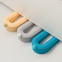 Silicone Door Stop Stoppers Block Doorstops Door Stopper Home Office Adhesive Mute Anti-Shock Door Rear Retainer