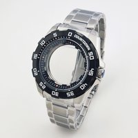 44mm Watch Case Men's Watches Steel Case Bracelet Watch Parts For NH35 NH36 Movement/Dial Case Sapphire Glass Waterproot