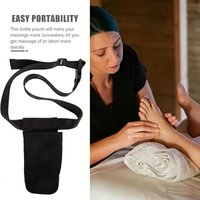 Massage Bottle Storage Pouch Waist Bag for Essential Oil Lotion Bottles Portable Hands-Free Masseur Waist Pouch Massage