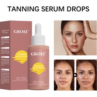 Sunless Tanning Drops Self Tanner Moisturizing Sunburn Tanning Natural Glow Fake Tan Color Correcting Dark Bronzing Serum 60ml