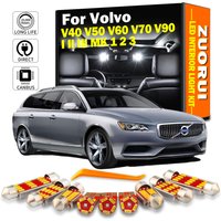 ZUORUI Canbus LED Interior Light Kit For Volvo V40 V50 V60 V70 V90 I II III MK 1 2 3 1995-2016 2017 2018 2019 Car Accessories