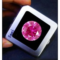 Boxed Premium Natural Pink Ruby Round Cut For Gem Collecting And Jewelry Making VVS Loose Gemstones Various Sizes