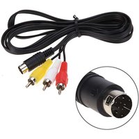 3RCA 1.8 m 9 pin Audio Video AV Cable for SEGA Genesis 2 and 3 High Quality AV Cable 9 Pin Connection Game Adapter Cord Wire