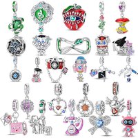 925 silver Snake graduation series Snake year limited fit original bracelet charm beads necklace Diy female jewelry