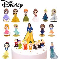 Disney Princess Theme party Ornaments Frozen Snow White Cartoon characters Cake Ornaments kids Birthday Party Cake Supplies