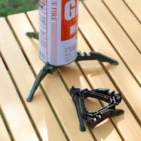 Portable Gas Canister Stand for Camping Universal Stove Base Holder Folding Tripod Gas Tank Stand Lightweight Outdoor Hiking