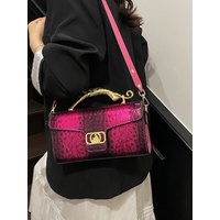 Fashionable Gradient Color Block Shoulder Crossbody Bag for Women Commuter Handbag Trendy Ins Popular British Style Ladies Bag