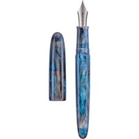 ASVINE C80 Fountain Pen Galaxy Blue Resin #8 Nib EF/F/M/Stub 1.1mm Big Capacity Ink Pen For Writing Office School Gift
