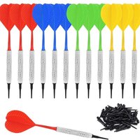 6 Pieces/ Lot Soft Tip Dart Set For Electronic Dartboard With 30pcs Extra POM Dart Tip Dart Set Electronic Dartboard Game