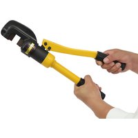 8Ton Portable Hydraulic Rebar Cutter 12Chrome Sharp Cutting Blade Max 16mm Steel Bar Processing Black Yellow Compact Folding Tool Heavy Duty Accessory For Building Engineering Construction Site