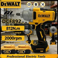 DeWalt Brushless Electric Wrench 1/2Inch DCF892 High Torque 3 Speed Impact Driver Auto Repair For 18V-20V Battery Power Tools
