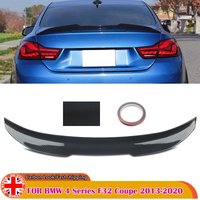 Carbon Fiber Look For BMW 4 Series F32 420i 440i Coupe 2013-2020 PSM Style Rear Trunk Roof Spoiler Splitter Wing Lip Tail Bodykit
