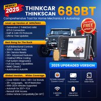 THINKCAR THINKSCAN 689BT Bi directional Automotive Diagnostic Tool Obd2 Scanner ECU Coding CANFD DOIP FCA Autoauth 34 Reset Free