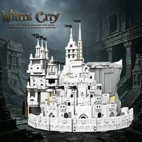 3653PCS Creative Expert White City Lord Building Blocks Movie Architecture Construction Bricks Set Assembly Toys for Adults