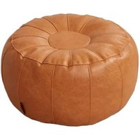 PU Leather Unstuffed Storage Leg Bench Round Need to Fill Clothes Storage Pouf Large Capacity Minimalist Sofa Footstool