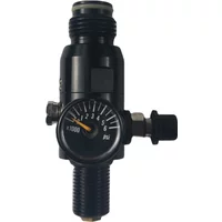 M18X1.5 or 5/8-18UNF Thread 4500psi HPA Air Tank Regulator with Output 800psi 1800psi Cylinder Pressure Reducing Valve