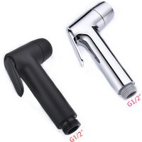 Toilet Bidet Spray Gun Two Functions ABS Plastic Chrome/Black/Brushed Nickel Bidet Shattaf Spray Toilet Shower Single Head