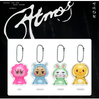 Hot Sale SHINEE New Album Atmos Acrylic Keychain KEY MINHO ONEW TAEMIN Keyring Pendant Cute Bag Accessories Fans Birthd Gift