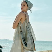 Ethnic Style Cloth Bags Casual Bohemian Shoulder Crossbody Bag Made of Linen Rope for Women New 2025 Original Design Unique