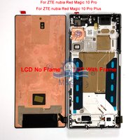 6.8"Original Amoled For ZTE nubia Red Magic 10 Pro/10S Pro+ LCD Display Screen+Touch For RedMagic 9 Pro NX769J/9S Pro+ Frame