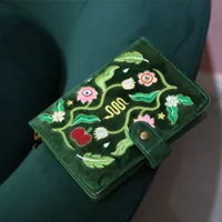 Velvet Eden Garden Notebook A6 Binder Journal Girl Student Diary Notepad ๋ค์ด์ด๋ฆฌ 128 Paper Pages
