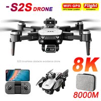 New S2S Drone 8K Professional HD Dual Camera Brushless Obstacle Avoidance Aerial Photography Foldable Quadcopter Toys Gifts