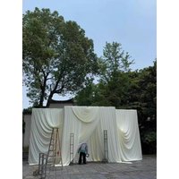 White Matte Backdrop Curtain Party Wedding Wrinkle Free Photo Thick Curtains Backdrop Drape Fabric Decoration for Baby Shower