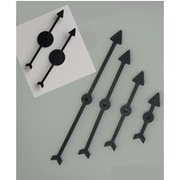 50PCS Black Length 13CM 10CM 7.2CM 4.5CM Plastic Spinner Arrow Game Pieces For Party Board Game DTY Accessories
