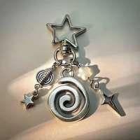 Unisex Bag Pendants Bow Love Pentagram Sweet Cool Fashion Trendy Verstaiole Y2k Metal Bag Accessories Multifunctional Keychains