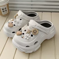 2025 Summer Girls New Toddlers Slipper Elegant Children's Causal Shoes for Princess EVA Non-slip Versatile Kids Beach Slippers