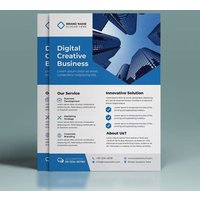 Customized 500 pieces of A6 size 130g double-sided color printed advertising posters and flyers