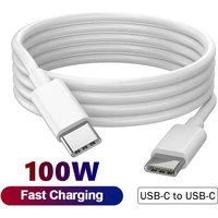 New PD 100W USB C to USB Type C Cable Fast Charge Data Cable Data Line Type C To Type C For Huawei Samsung Xiaomi iPhone iPad