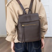 New First-layer Cowhide Women's Bag Natural Drop Pattern Backpack Fashion Schoolbag Backpack Large Capacity Casual Versatile